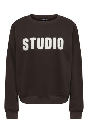 Only Only onlsweat life l/s crew o.size state noos 15254183 Sweater 5020613 coffee bean studio - terry