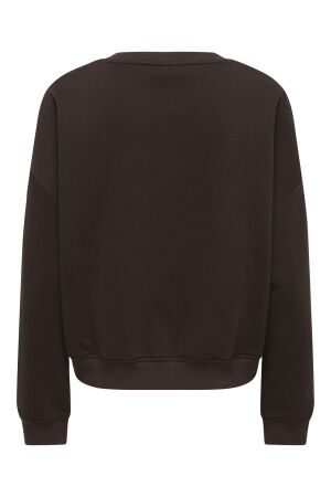 Only Only onlsweat life l/s crew o.size state noos 15254183 Sweater 5020613 coffee bean studio - terry