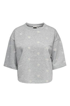 Only Only onlluna 3/4 o-neck ub swt 15371345 Sweater 4982498 light grey melange small d