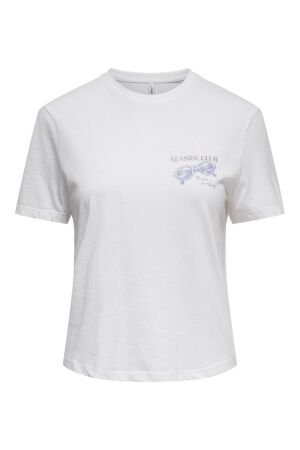 Only Only onldina s/s club top box jrs 15346663 T-shirt Korte mouw 4987733 bright white sunset