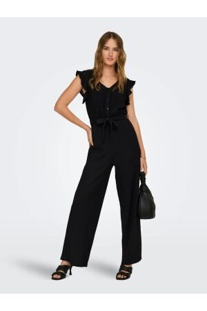 Only Only onlelisa s/l v-neck jumpsuit jrs 15320004 Jumpsuit 4988225 black bloom