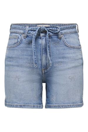 Only Only onlgianna mw belt rhins dnm shorts azg 15370994 Korte broeken 4991657 medium blue denim