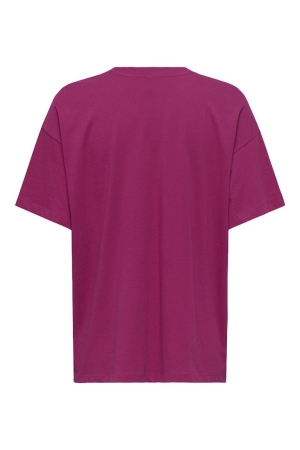 Only Only onlvivvi s/s lovely top jrs 15346761 T-shirt Korte mouw 4993431 sangria pomegranate exotic