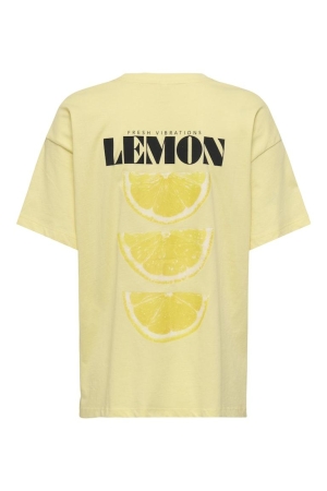 Only Only onlvivvi s/s lovely top jrs 15346761 T-shirt Korte mouw 4993432 sunlight lemon exotic roots