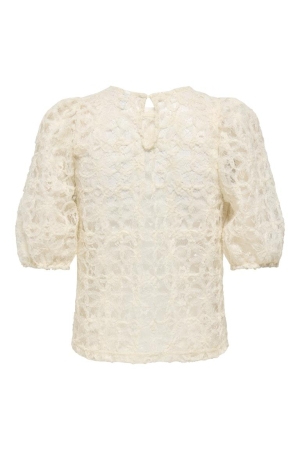 Only Only onlbenia s/s o-neck lace top jrs 15372720 T-shirt Korte mouw 5033279 birch