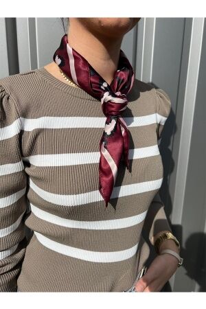 HS Fashion HS Fashion sjaal wj-3079 bordeaux Sjaals bordeaux