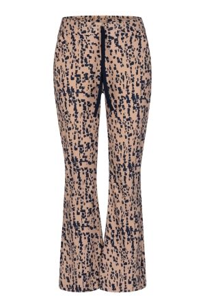 Studio Anneloes Studio Anneloes flair drawstring block trousers 13506 Flared 2269 latte/dark blue