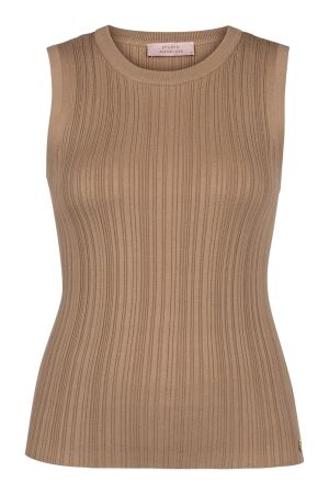 Studio Anneloes Studio Anneloes jenae rib top 13526 Tops en Singlets 2200 latte