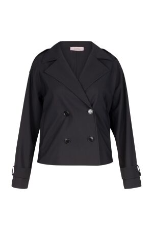 Studio Anneloes Studio Anneloes cato bonded trenchcoat 13541 Zomerjassen 9000 black