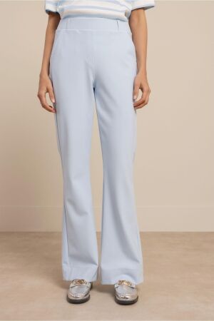 Studio Anneloes Studio Anneloes flair bonded trousers 13542 Flared 7000 pastel blue