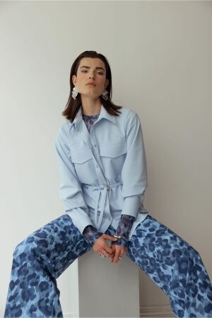 Studio Anneloes Studio Anneloes bodil bonded jacket 13575 Jackets 7000 pastel blue