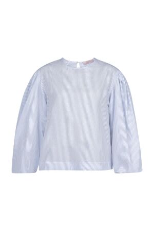 Studio Anneloes Studio Anneloes florence stripe top 13583 T-shirt Korte mouw 6610 light blue/off white