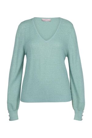 Studio Anneloes Studio Anneloes nika structure pullover 13601 Trui 7700 light sage green
