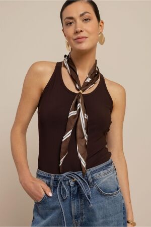 Studio Anneloes Studio Anneloes cloud top 13590 T-shirt Korte mouw 8700 espresso