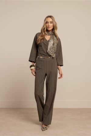 Studio Anneloes Studio Anneloes primrose stripe jumpsuit 13474 Jumpsuit 7414 new army/kit