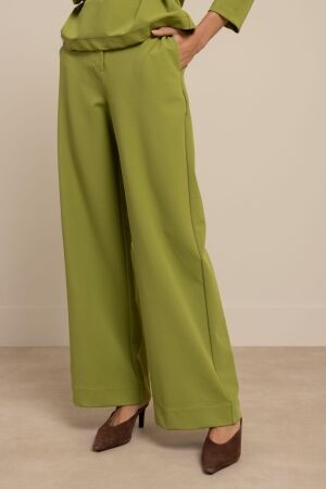 Studio Anneloes Studio Anneloes luz twill trousers 13476 Broek 2900 dark lime
