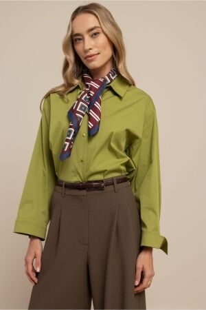 Studio Anneloes Studio Anneloes erina poplin blouse 13478 Blouse 2900 dark lime