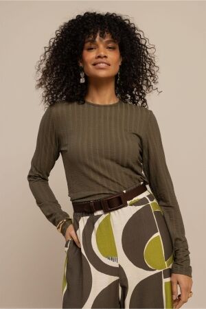Studio Anneloes Studio Anneloes rea top 13482 T-shirt Lange mouw 7400 new army