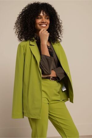 Studio Anneloes Studio Anneloes annet bonded blazer 13486 Blazers 2900 dark lime