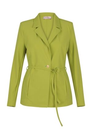 Studio Anneloes Studio Anneloes annet bonded blazer 13486 Blazers 2900 dark lime