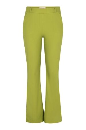 Studio Anneloes Studio Anneloes flair bonded trousers 13488 Flared 2900 dark lime