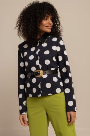 Studio Anneloes Studio Anneloes charlot polkadot jacket 13490 Jackets 6914 darkblue/kit
