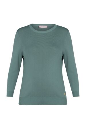 Studio Anneloes Studio Anneloes luna 3/4 slv pullover 13604 Trui korte mouw 7600 dark sage green