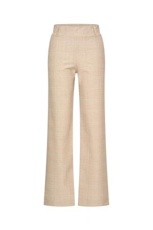 Helena Hart Helena Hart broek soul ruit lurex 7621 Broek sand Sand