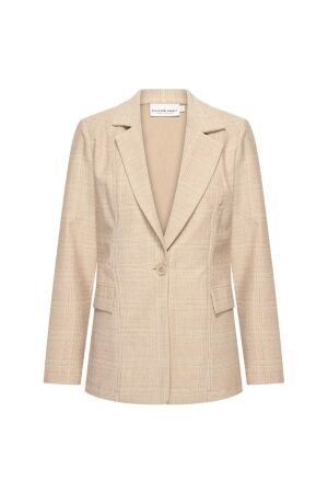 Helena Hart Helena Hart blazer ziggy ruit lurex 7644 Blazers sand