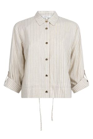 Tramontana Tramontana lurex striped jacket  c03-20-801 Jackets 006800-stone