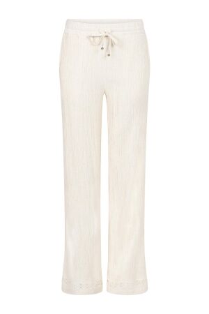 Tramontana Tramontana puckered wide-leg trousers  c08-20-102 Broek 006801-stonemelange