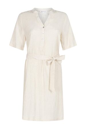 Tramontana Tramontana puckered dress shoulder detail  c08-20-501 Jurk 006801-stonemelange