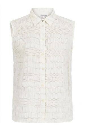 Tramontana Tramontana sleeveless blouse stretch  c36-20-301 Blouse 001100-offwhite