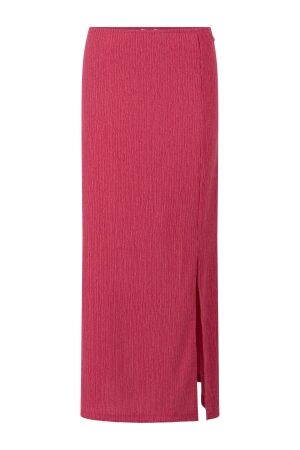 Tramontana Tramontana crinkled maxi skirt  t02-20-201 004250-raspberry