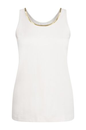 Tramontana Tramontana singlet lurex tape q05-20-401 Tops en Singlets 006800-stone