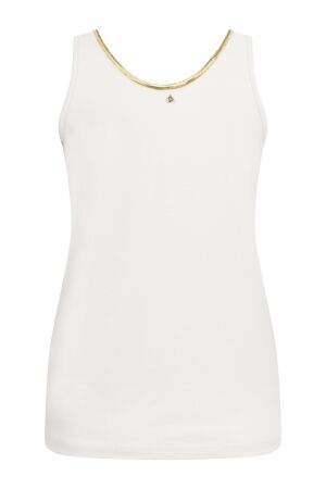 Tramontana Tramontana singlet lurex tape  q05-20-401 Tops en Singlets 006800-stone