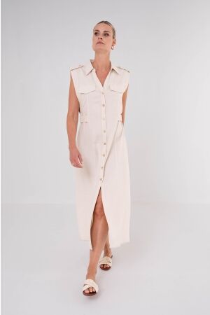 Maicazz Maicazz trisa dress su26.40.513 Jurk light sand
