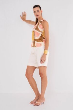 Maicazz Maicazz tikita top su26.60.023 T-shirt Korte mouw boho geo