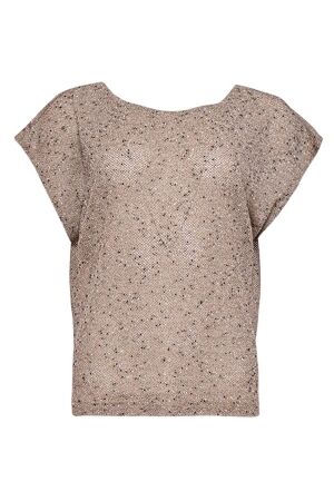 Maicazz Maicazz tyra top su26.60.520 T-shirt Korte mouw sand