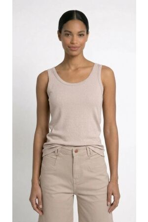 Maicazz Maicazz shirtley top su26.60.701 T-shirt Korte mouw sand