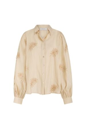 Nukus Nukus milanova blouse pearl nkf02012 Blouse 9 sand