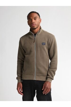 Petrol Petrol sweater collar zip m-3050-swc343 Vest mossy stone