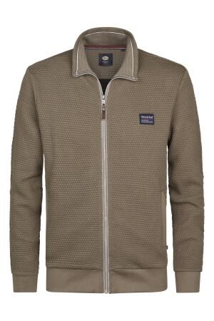 Petrol Petrol sweater collar zip m-3050-swc343 Vest mossy stone