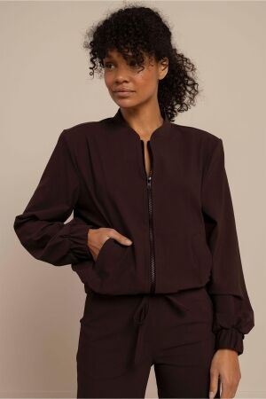 Studio Anneloes Studio Anneloes benja bomber jacket 94844 Jackets 8700 espresso