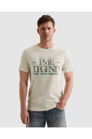 PME Legend PME Legend big art package ptss2604596 Print T-shirts 7001 egret
