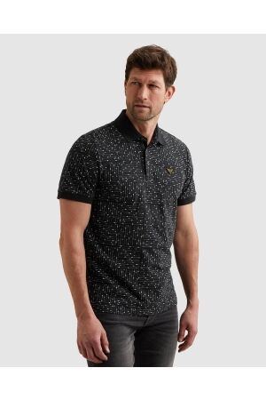 PME Legend PME Legend printed fine pique ppss2605859 Poloshirts 5282 carbon