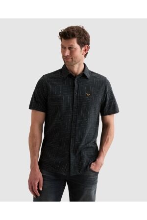 PME Legend PME Legend skynight s/s aop airstream on jersey pique psis260 Overhemd 5282 carbon