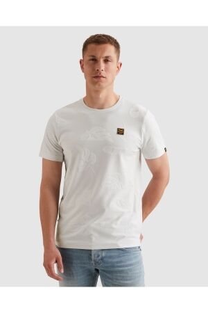 PME Legend PME Legend jacquard jersey ptss2605591 Print T-shirts 7001 egret