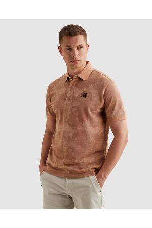 PME Legend PME Legend printed two tone pique ppss2604851 Poloshirts 3031 rose dawn