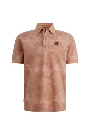 PME Legend PME Legend printed two tone pique ppss2604851 Poloshirts 3031 rose dawn